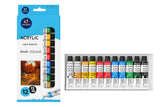 Naitik Creation Acrylic Paint Set 12 Vibrant Colors In 12Ml Tubes, Canvas Painting Kit, Acrylic Colours Paints Tube For Artist