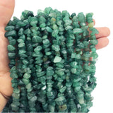 favoramulet 5-8mm Green Aventurine Tumbled Stone Chip Beads for Jewelry Making, Irregular Shaped Healing Crystal Loose Bead Supp