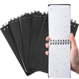 Qilery 6 Pcs Waterproof Notebook Graph Paper 3inch x 5inch All Weather Pocket Notepads Police Notepad Spiral Notebook Steno Pads Memo