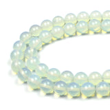 MJDCB Synthetic Opal Round Crystal Energy Stone Beads Healing Power for Jewelry Making (12mm)
