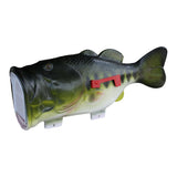 Rivers Edge Products Largemouth Bass Fish Mailbox for Outside of Residential Home, Rural Mailbox Constructed of Metal with a Pla