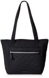 Vera Bradley Womens Performance Twill Small Tote Bag, Classic Black, One Size