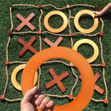 SWOOC Games - Giant Tic Tac Toe Game Outdoor (All Weather) | 3ft x 3ft | Instant Setup, No Assembly | Giant Outdoor Games for Ad
