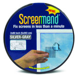 FiberFix Screenmend Window Screen Repair Kit 12 x 80 Roll (SilverGray)