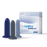 VWELL Super FIT Extra Large XL Silicone Pelvic Floor Dilator Exerciser Trainer Set with Active Technology (3 Kit System)