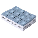 GSE 12-Pack Billiard Pool Cue Chalks for Home/Tournament Use, Gray