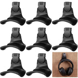 Fiwochic 8 Set Fabric Wall Headphones Hook for Cubicle Organization Headset Stand for Desk Office Accessories Cubicle Decoration