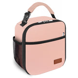 Femuar Lunch Box for Men Women Adults, Small Lunchbox for Work Picnic - Reusable Lunch bag Portable Lunch tote, Light Pink