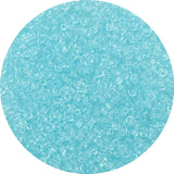 GAGANIU 2000pcs Transparent Blue Glass Seed Beads, Colorful Tiny 4mm Beads for Jewelry Making, Beading Supplies.
