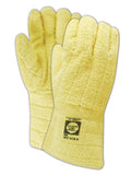 Jomac By Wells Lamont 636KCL Cotton-Lined Kevlar Terrycloth Heat Resistant Gloves, Terrycloth, X-Large, Yellow