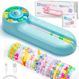 Caydo Electric Bead Spinner with Beading Board, G1 Channel Bead Spinner for Bracelets Designing and Jewerly Making Kit for Pony