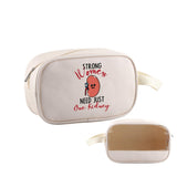PWHAOO Kidney Donor Gift Strong Women Need Just One Kidney Makeup Bag Kidney Transplant Warrior Cosmetic Bag One Kidney Club Mer