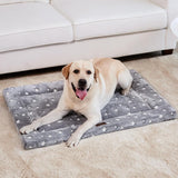 WESTERN HOME Dog Bed for Crate, High Resilience Foam Dog Crate Mat Kennel Pad with Soft Wavy Plush Comfortable Anti-Slip Washabl
