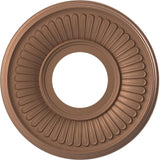 Ekena Millwork 10OD x 3 1/2ID x 3/4P Berkshire Thermoformed PVC Ceiling Medallion (Fits Canopies up to 4 1/2), Aged Copper