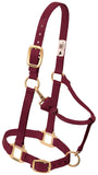 Weaver Leather Original Adjustable Nylon Horse Halter, Small Horse, Burgundy