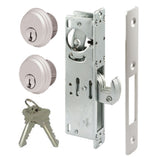 Pacific Doorware Storefront Door Mortise Lock Hook Deadbolt & Double Keyed Cylinder Combo, Adams Rite Cam, in Aluminum (1-1/8 Ba