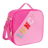 Nsrzua Lunch Bag Kids-Kids Insulated Lunch Bag with Adjustable Strap - Reusable Leakproof Lunch Box for Girls, Preppy School Lun