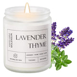 Lavender Thyme Scented Candles, Aromatherapy Jar Candle, 7 oz 50 Hour Long Lasting Candles, Soy Wax Candle Gift for Women