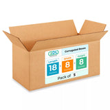Medium Shipping & Moving Boxes 18 x 8 x 8 inches (5-Pack) - Extra Strength 200 lb vs Regular - Corrugated Medium Moving Boxes, M