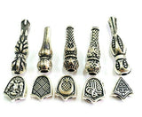 Perlin Silver Metal Imame and Y Bead Set for Prayer Beads Tesbih Tasbih Tespih Chain Spacer Beads Misbaha Subha Muslim Islamic R