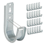 ICC 2-Inch Wall Mount J-Hook - 25-Pack, Cable Support Hooks with Retainer Clips, Galvanized Steel with Zinc Finish - for Structu