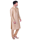Manyavar Men'S Silk Kurta Pyjama Yellow