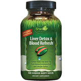 Irwin Naturals Liver Detox & Blood Refresh - Herbal Whole-Body Cleanse, 60 Liquid Soft-Gels