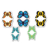 woopme Set of 5 Baby Butterfly Magnetic Bookmark for Book Lovers Readers Students Gift Magnetic Page Clips Folding