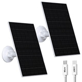 VUEBEE 7W Solar Panel Compatible with Eufycam, USB-C Solar Charger for 5V Battery Cameras, IP66 Waterproof, 360 Adjustable Mount