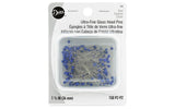 Dritz 172 Glass Head Pins, Ultra Fine, 13/8Inch (150Count) , Blue