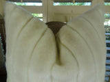 Plutus Brands Plutus Fancy Mink Handmade Throw Pillow, 20 X 36, Ivory Off White