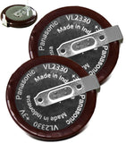 2PCS - Panasonic VL2330 Rechargeable, VL2330 - VL 2330, VL2330/HFN , 3V Lithium Coin Cell Battery
