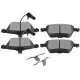 SCITOO Disc Brake Pads Kits D1111-7796 Semi Metallic Front Brake Pads Set Fit For Audi For A4 2005-2009,For Audi For A4 Quattro