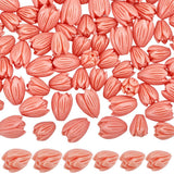 SOFPLATE 100Pcs 9mm 11mm Pikake Flower Beads Carved Coral Beads Summer Pink Jasmine Small Artificial Floral Dyed Synthetic Coral