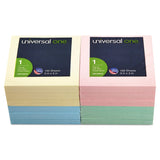 Universal UNV35619 FanFolded 3 in. x 3 in. SelfStick PopUp Notes Assorted Pastel (12/Pack)