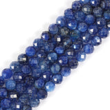 6mm Dyed Kyanite Faceted Gemstone Round Loose Beads Strand 15.5-16 DIY Jewelry Making
