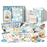 Sarjak Daily Bloom Journal Kit For Scrapbooking, A6 Diary Set With Stickers, Washi Tape, Memo Papers, Decorative Cards And Journ