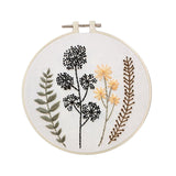 Heavenglow 1 Set Embrodiery Starter Kits With Basic Tools Diy Needlework Gift Ecrafts|Needlecrafts & Yarn|Embroidery & Cross Sti