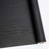 Abyssaly Black Wood Peel and Stick Paper 17.71 in X 1004 in Decorative Self-Adhesive Contact Paper Easy to Clean Thickening Upgr