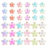 Magibeads 360 pcs Acrylic Flower Bead 5-Petal Floral Bead End Caps Mini Cherry Blossom Spacer Beads Caps for DIY Crafts Bracelet