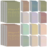 MotiMind 48 Pack Christian Spiral Notebooks A5 Floral Bible Verse Journals