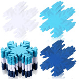 Kisston 360 Pcs Snowflake Cutouts Paper 3.9 Inch Winter Snowflake Shape Die Cuts Paper for DIY Projects Craft Classroom Bulletin