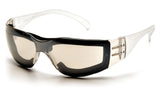 Pyramex Safety Intruder Safety Eyewear, IO Mirror Frame w/Full Foam Padding, IO Mirror-Harcoated AF Lens
