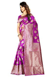Sugathari Womens Banarasi Saree Pure Kanjivaram Silk Saree Soft New Ladies 2023 Design Wear Pattu Sarees Latest Cotton Party Sari Collections With Blouse Piece For Wedding Sadi (Sam Pari-24 Rani)