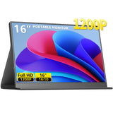MAGICRAVEN 16.0 1200P 60Hz Portable Dual Monitor, Portable Laptop Monitor, Slim Lightweight Dual USB C HDMI Computer Monitor Ga