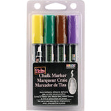 Uchida 4804D Marvy Broad Point Tip Bright Bistro Chalk Marker Set, Assorted