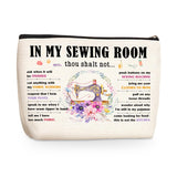 Funny Sewing Lovers Gift Makeup Bag Novelty Quilting Gifts Cosmetic Travel Bag Kitchen Gift Toiletry Bags for Women Valentines D