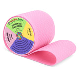 Mandala Crafts 3 Inch Elastic Silicone Gripper Tape for Clothing - 5 Yds Dotted Non Slip Elastic Band for Sewing - Pink Silicone