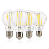 FLSNT Dusk to Dawn Outdoor Sensor A19 LED Light Bulb, 5000K Daylight, 7W (60W Eqv.), 800LM, Vintage Filament E26 Base,Auto On/Of