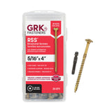GRK Fasteners RSS 5/16 x 4 Inch, Rugged Structural Screws, 25 PCS, Rust Resistant Climatek Coating, Interior and Exterior Use, H